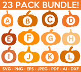 Pumpkin Monogram SVG Bundle