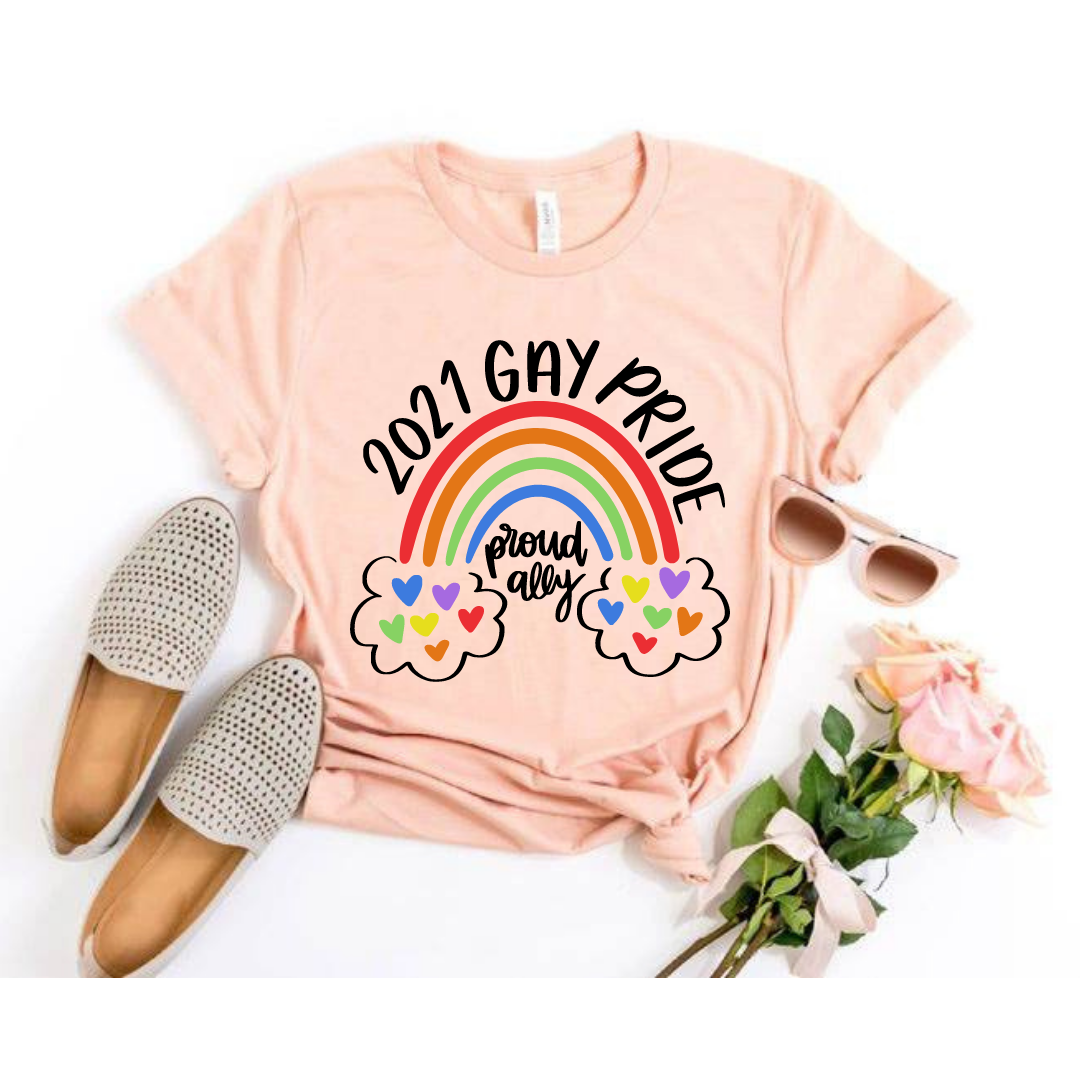 2021 Gay Pride Ally Rainbow SVG – Heather Roberts Art