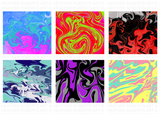 20 Oz Skinny Tumbler Sublimation Wraps Bundle, Volume 2 - Marbling Designs PNG Bundle