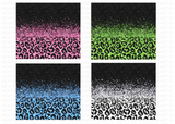 20 Oz Skinny Tumbler Sublimation Wraps Bundle, Volume 1 - Glitter Leopard Prints Bundle