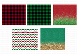 20 Oz Christmas Skinny Tumbler Sublimation Wraps Bundle - Volume 5