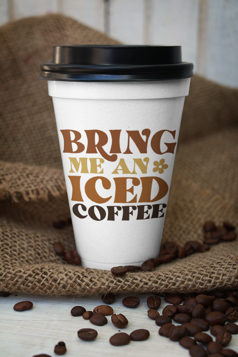Bring Me An Iced Coffee SVG – Heather Roberts Art