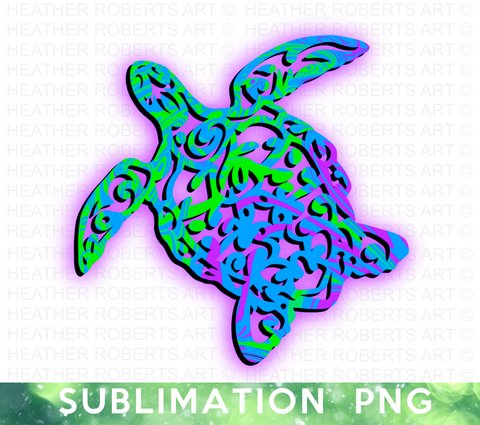 Sea Turtle Sublimation PNG