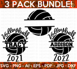 Volleyball Monogram Mini SVG Bundle