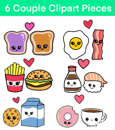 Kawaii Clipart Food Photos, Images and Pictures