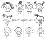 10 PACK Stick Figures Svg Files