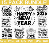 Happy New Year SVG Bundle