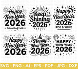 Happy New Year SVG Bundle