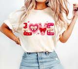 Valentines Day Yarn Crochet PNG Bundle