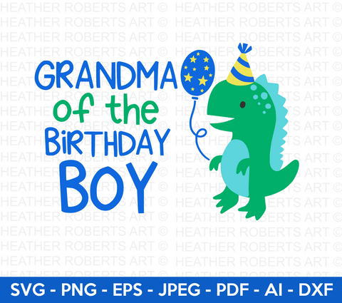 Grandma of the Birthday Boy Svg