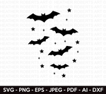 Bats and Stars SVG