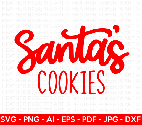 Santa's Cookies SVG