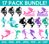 Mermaid SVG Bundle