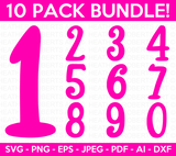 Numbers Svg Bundle