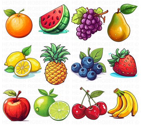 Fruit Clipart Set