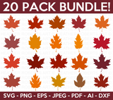 Fall Leaves SVG Bundle