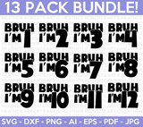 Bruh Birthday SVG Bundle