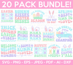 Retro Easter SVG Bundle