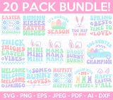 Retro Easter SVG Bundle