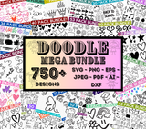 DOODLE MEGA SVG BUNDLE, 750+ Designs