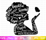 Black Woman Attributes SVG