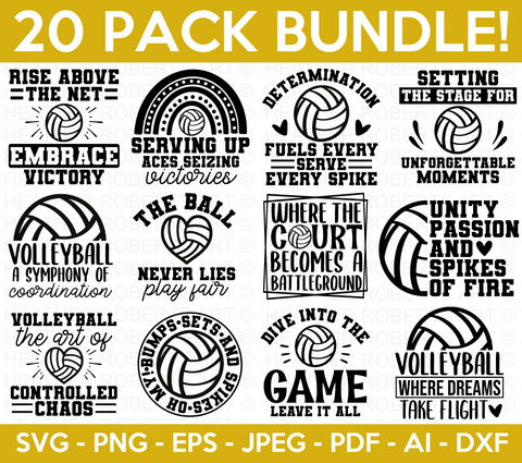 Volleyball SVG Bundle