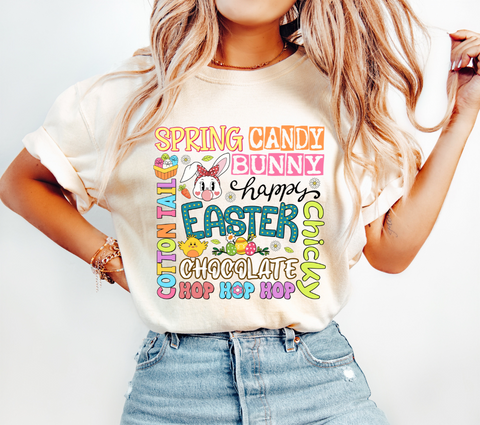 Easter Typography Sublimation PNG