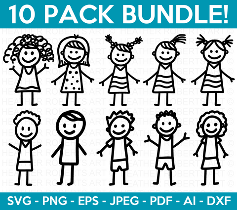 Stick Figures Svg Bundle