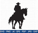 Cowboy Silhouette SVG