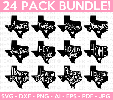 Texas SVG Bundle