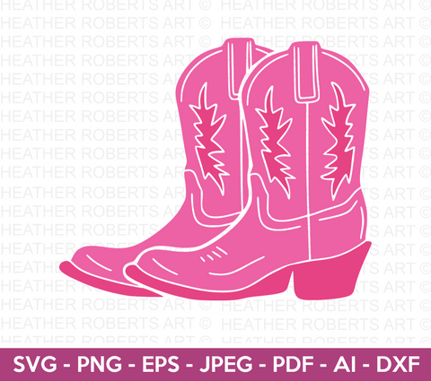 Cowgirl Boots SVG