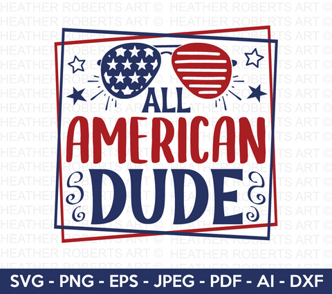 All American Dude SVG