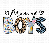 Mom of Boys Sublimation PNG