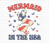 Mermaid In The USA PNG