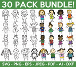 Stick Figures Svg Bundle