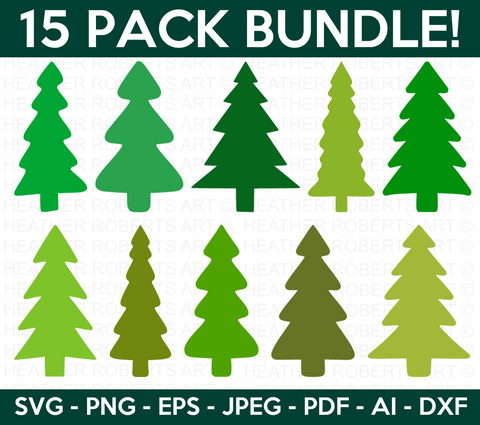 Christmas Trees SVG Bundle