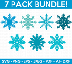 Snowflakes SVG Bundle