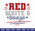 Red White and Booze SVG