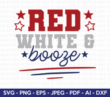 Red White and Booze SVG