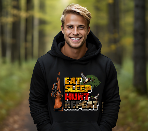 Eat Sleep Hunt Repeat Sublimation PNG