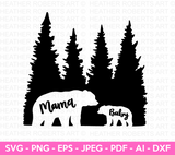 Bear in the Forest SVG