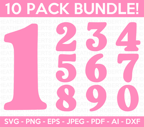 Numbers SVG Bundle