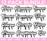 Zodiac Signs SVG Bundle