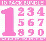 Numbers Svg Bundle