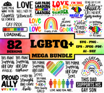 LGBTQ+ BIG Bundle, 82 Designs