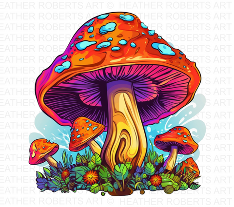 Psychedelic Mushrooms PNG