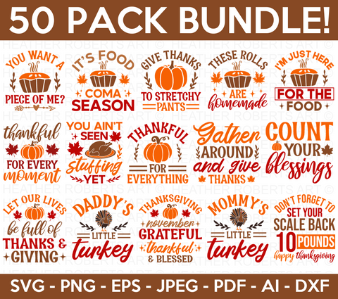 Thanksgiving SVG Bundle