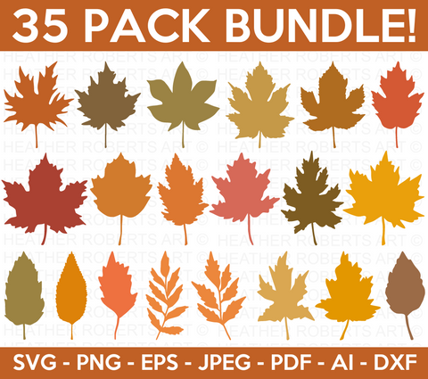 Fall Leaves SVG Bundle