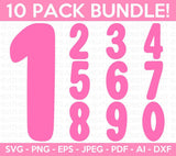 Numbers Svg Bundle