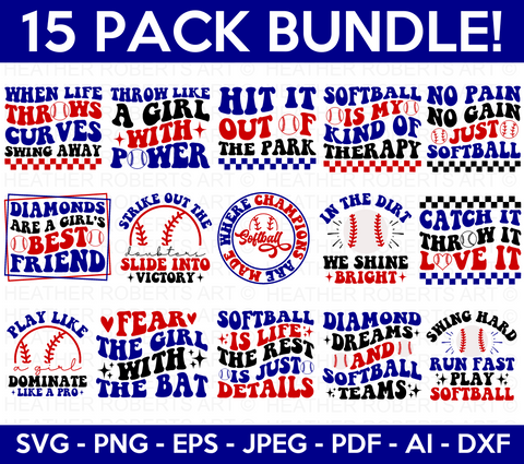 Softball SVG Bundle